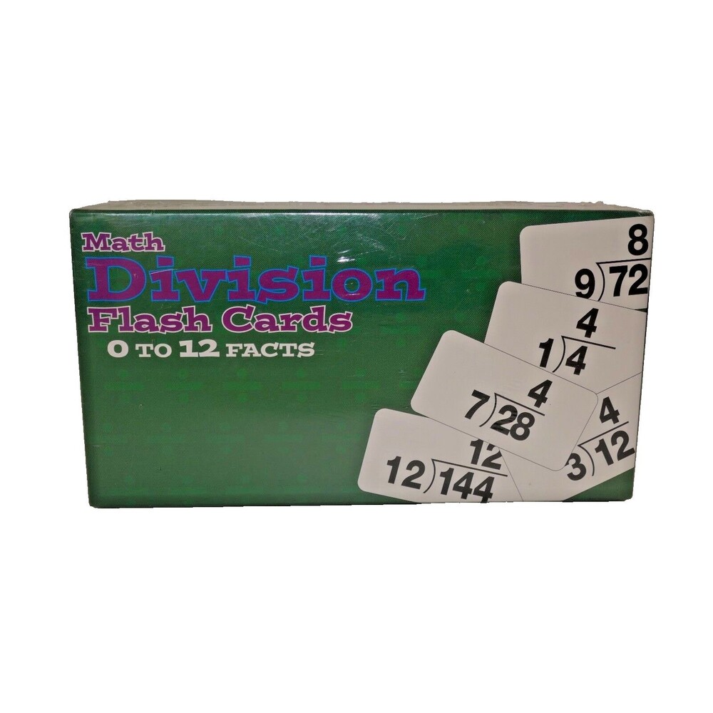 Math Division Flashcards SEALED